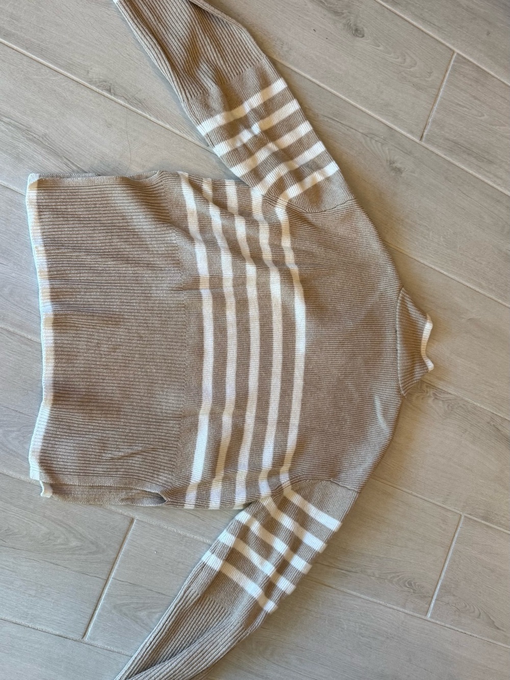Rails Beige Ribbed Half-Zip Sweater - Picture 3 of 3